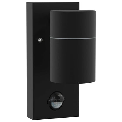 Lampade da Parete Esterne 2 pcs Nero 6.5 x 10.5 x 16 cm
