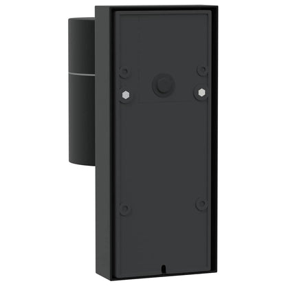 Lampade da Parete Esterne 2 pcs Nero 6.5 x 10.5 x 16 cm