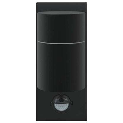 Lampade da Parete Esterne 2 pcs Nero 6.5 x 10.5 x 16 cm