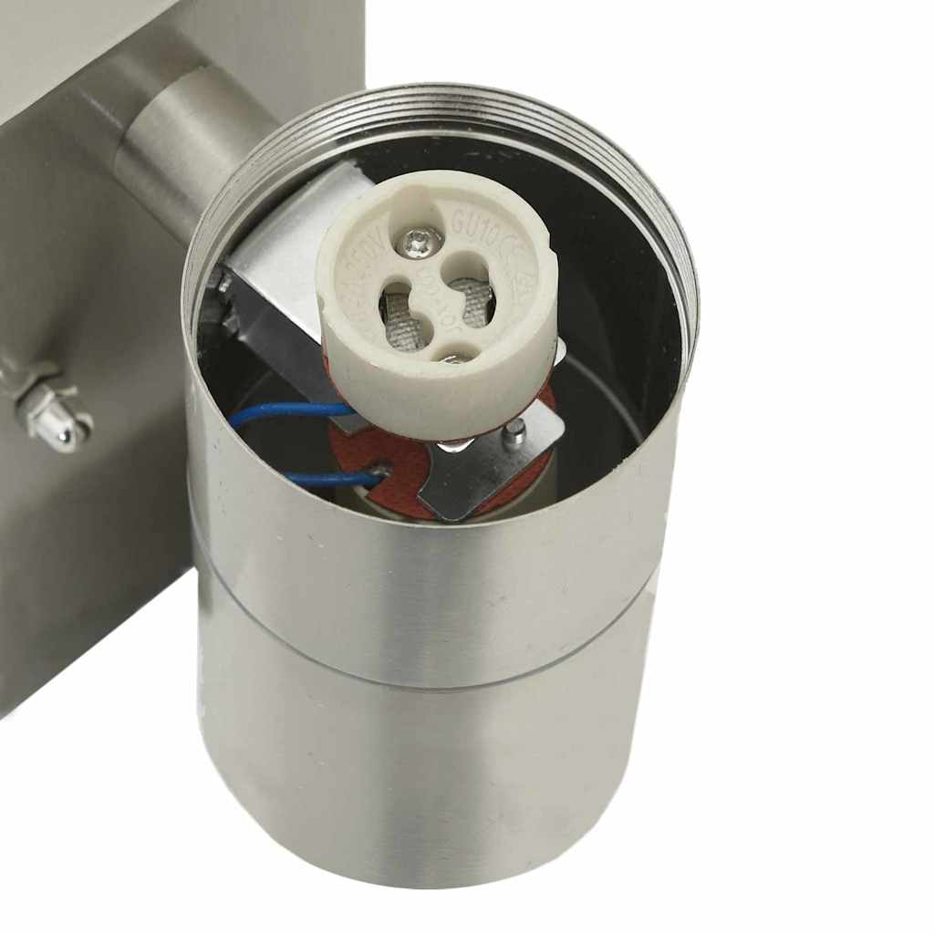 Lampada da Parete Esterna Argento 7 x 10 x 22 cm