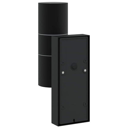 Lampade da Parete Esterne 2 pcs Nero 7 x 10 x 22 cm