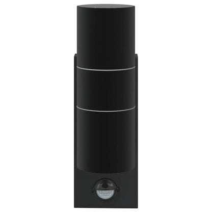 Lampade da Parete Esterne 2 pcs Nero 7 x 10 x 22 cm