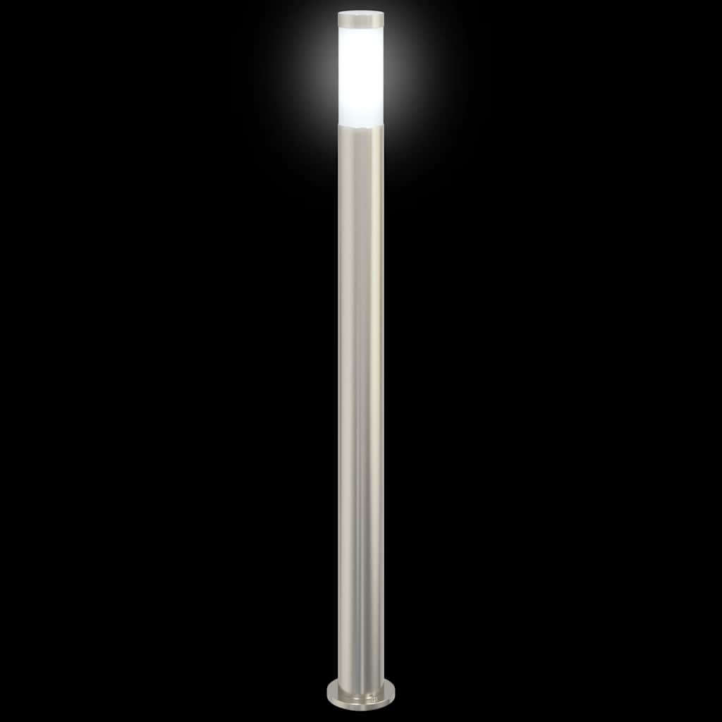 Lampioni a palo 3 pz 110 cm Acciaio Inox IP44 | homemem39