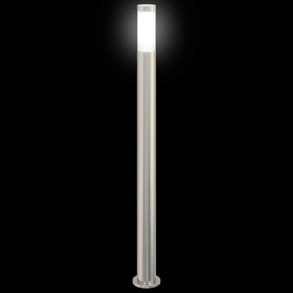 Lampioni a palo 3 pz 110 cm Acciaio Inox IP44 | homemem39