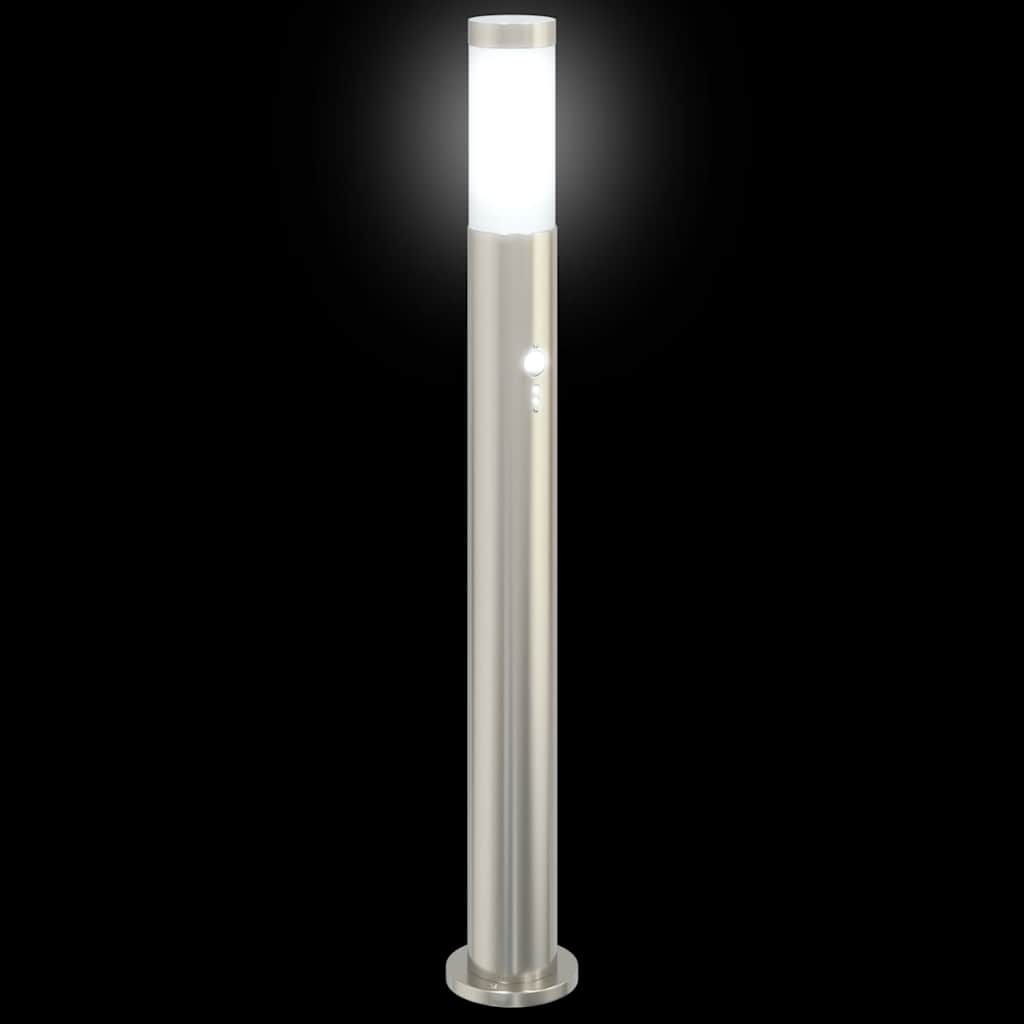 Lampada a paletto con sensore 80 cm Acciaio Inox IP44 | homemem39