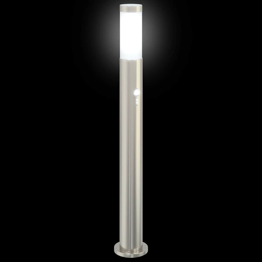 Lampioni a dissuasore con sensore 3 pz 80 cm Acciaio Inox IP44 | homemem39