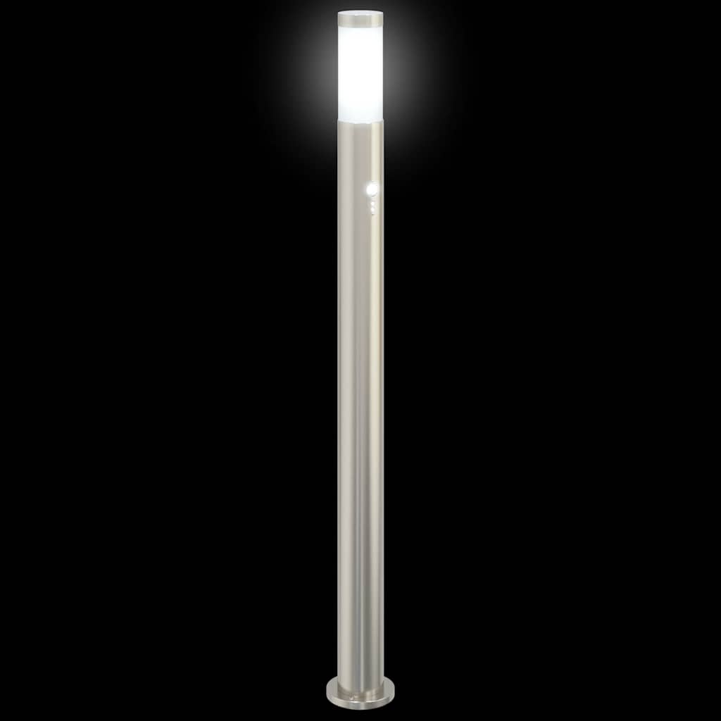 Lampada a paletto con sensore 110 cm Acciaio Inox IP44 | homemem39