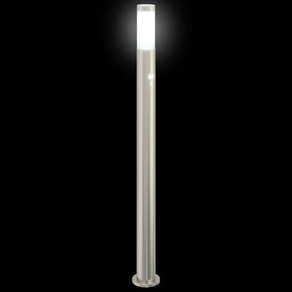 Lampada a paletto con sensore 110 cm Acciaio Inox IP44 | homemem39