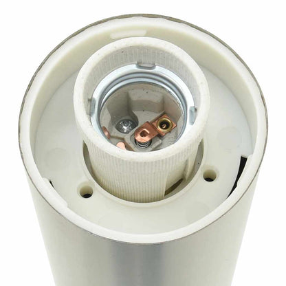 Lampioni a palo con presa elettrica 3 pz 80 cm Acciaio Inox IP44 | homemem39