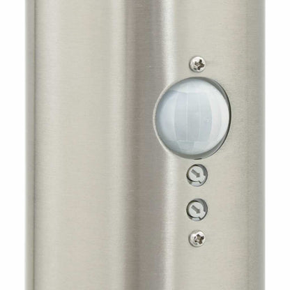 Lampada a paletto con sensore e presa 80 cm Acciaio Inox IP44 | homemem39
