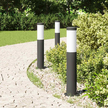 Lampioni a palo 3 pz 50 cm Acciaio Inox IP44 | homemem39