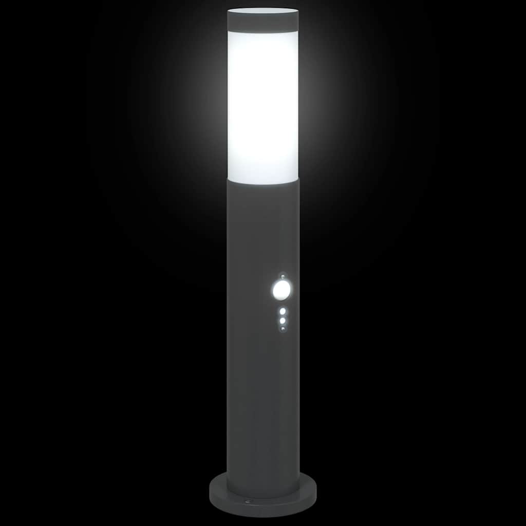 Lampada a paletto con sensore 50 cm Acciaio Inox IP44 | homemem39
