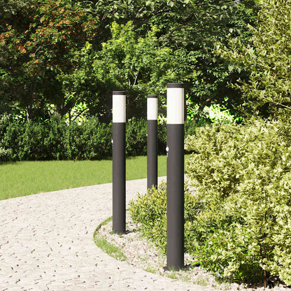 Lampioni a dissuasore con sensore 3 pz 80 cm Acciaio Inox IP44 | homemem39