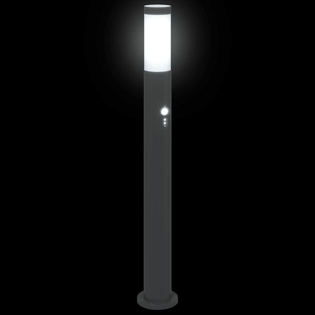 Lampioni a dissuasore con sensore 3 pz 80 cm Acciaio Inox IP44 | homemem39
