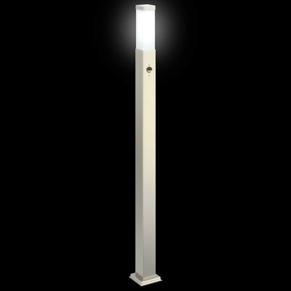 Lampioni a paletto con sensore 3 pz 110 cm Acciaio Inox IP44 | homemem39
