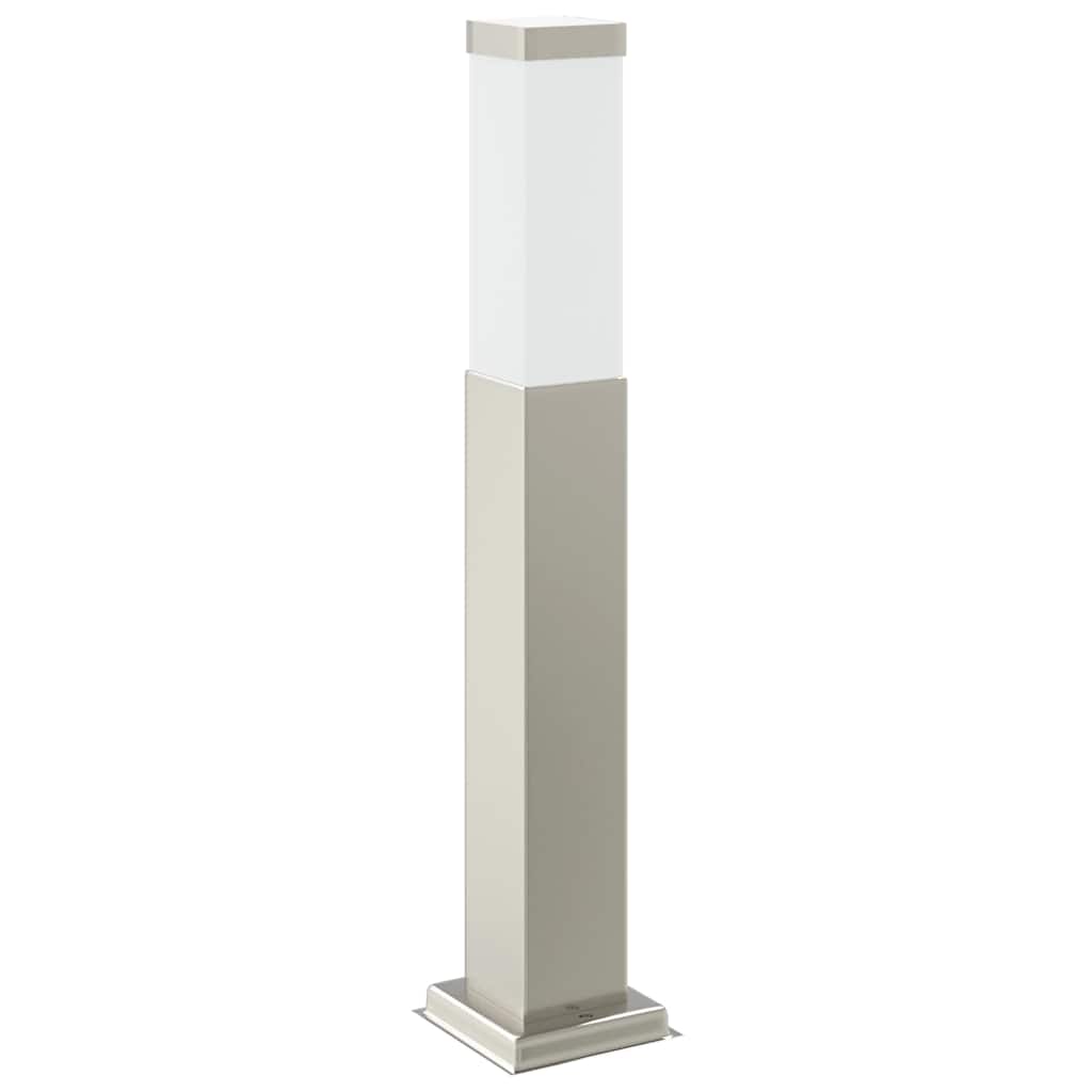 Lampada a paletto con presa elettrica 50 cm Acciaio Inox IP44 | homemem39