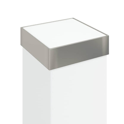 Lampada a paletto con presa elettrica 50 cm Acciaio Inox IP44