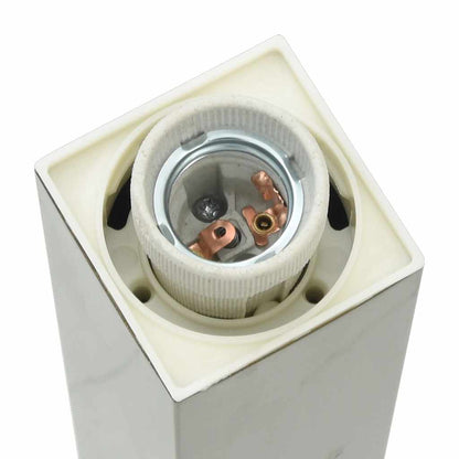Lampada a paletto con presa elettrica 50 cm Acciaio Inox IP44 | homemem39