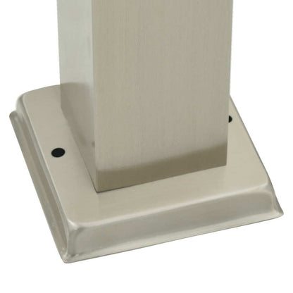 Lampada a paletto con presa elettrica 50 cm Acciaio Inox IP44 | homemem39