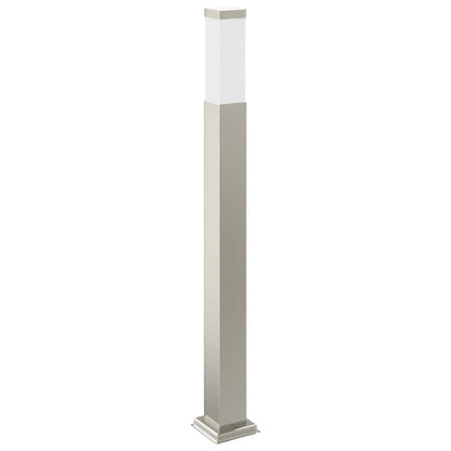 Lampada a paletto con presa elettrica 80 cm Acciaio Inox IP44 | homemem39