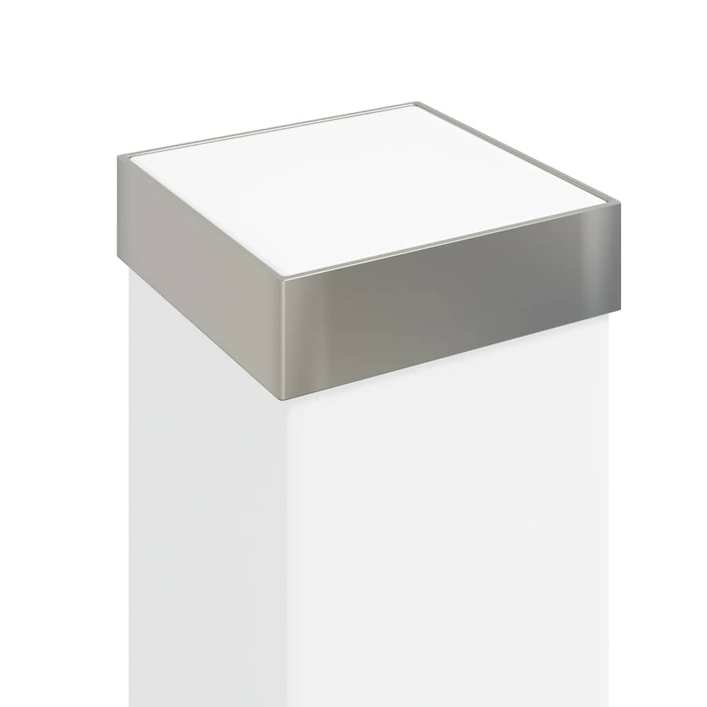 Lampioni a dissuasore con sensore e presa 3 pz 50 cm Acciaio Inox IP44 | homemem39