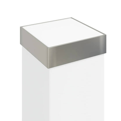 Lampioni a dissuasore con sensore e presa 3 pz 50 cm Acciaio Inox IP44 | homemem39