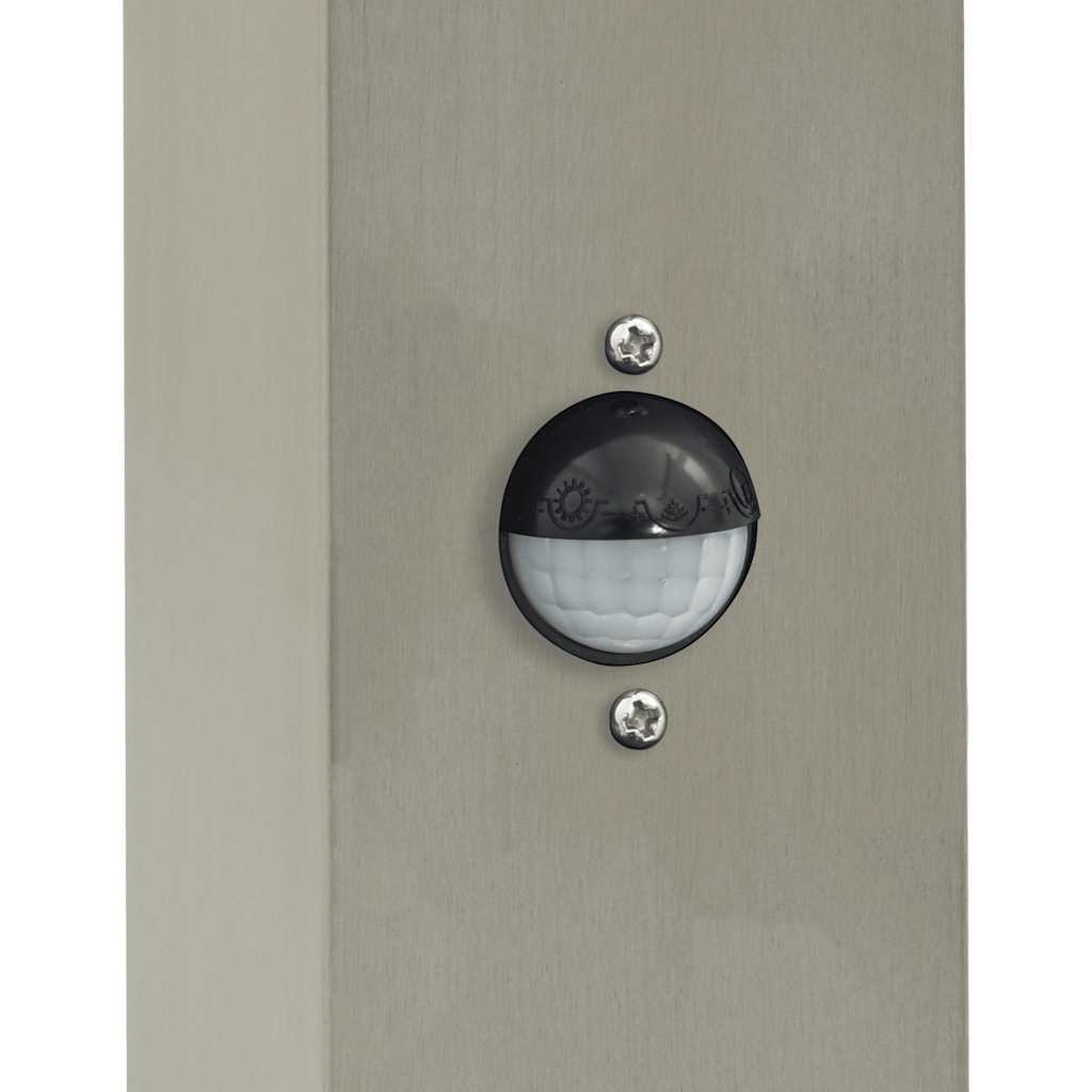 Lampioni a dissuasore con sensore e presa 3 pz 80 cm Acciaio Inox IP44 | homemem39
