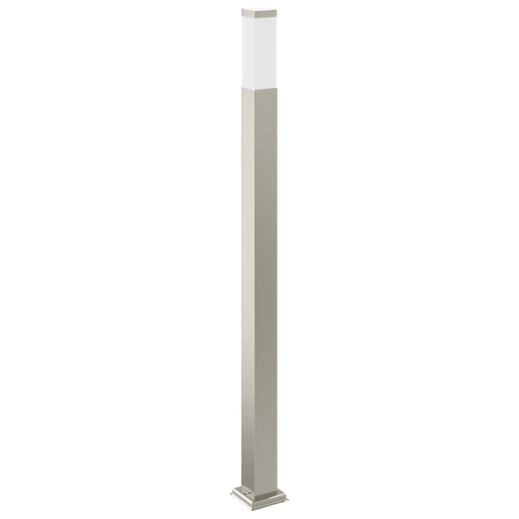 Lampada a paletto con sensore e presa 110 cm Acciaio Inox IP44 | homemem39