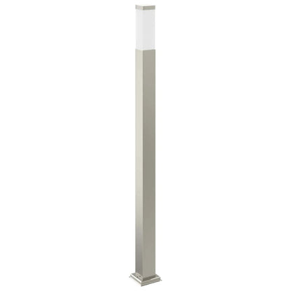 Lampada a paletto con sensore e presa 110 cm Acciaio Inox IP44 | homemem39