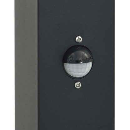 Lampada a paletto con sensore 50 cm Nera IP44 | homemem39