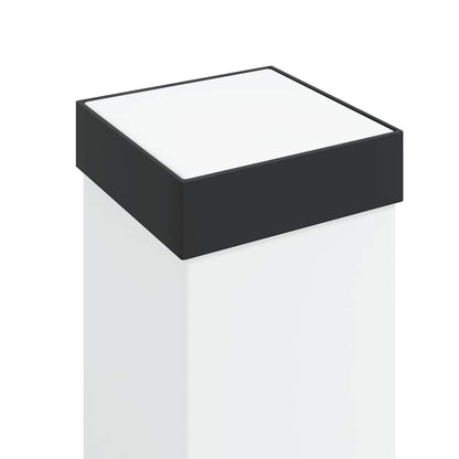 Lampioni a paletto con sensore e presa 3 pz 80 cm neri IP44 | homemem39