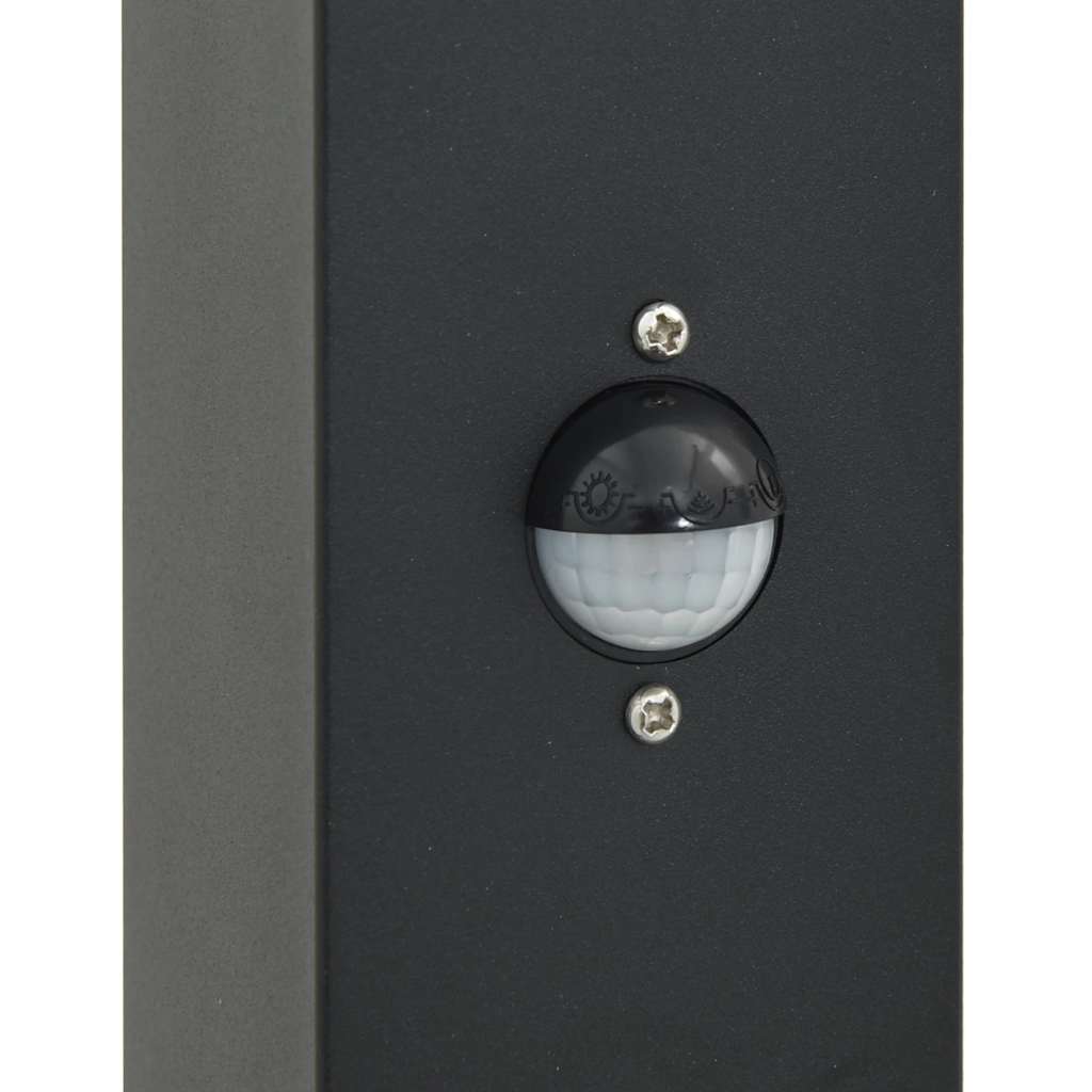 Lampioni a paletto con sensore e presa 3 pz 80 cm neri IP44 | homemem39