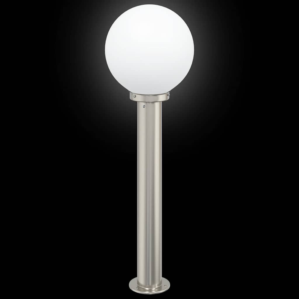 Lampioni a palo 3 pz 80 cm Acciaio Inox IP44 | homemem39