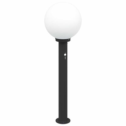 Lampada a paletto con sensore 80 cm Nera IP44 | homemem39