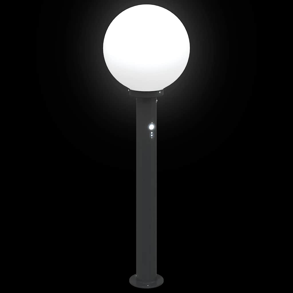 Lampada a paletto con sensore 80 cm Nera IP44 | homemem39