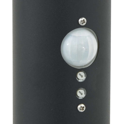 Lampada a paletto con sensore 80 cm Nera IP44 | homemem39