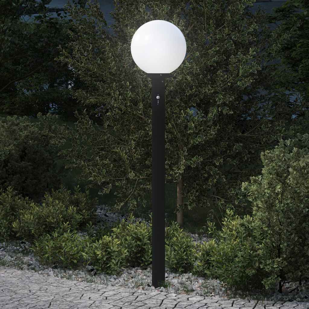 Lampada a paletto con sensore 120 cm Nera IP44 | homemem39