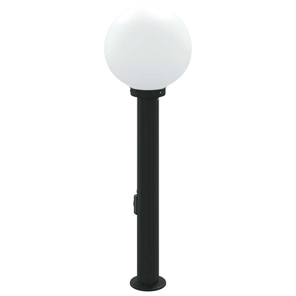 Lampada a paletto con presa elettrica 80 cm Nera IP44 | homemem39