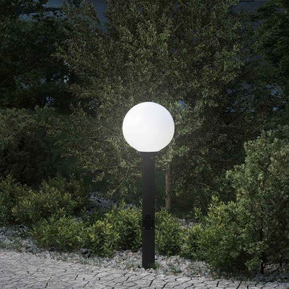 Lampada a paletto con presa elettrica 80 cm Nera IP44 | homemem39