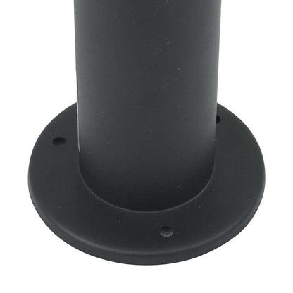 Lampioni a palo con presa elettrica 3 pz 80 cm Nero IP44 | homemem39