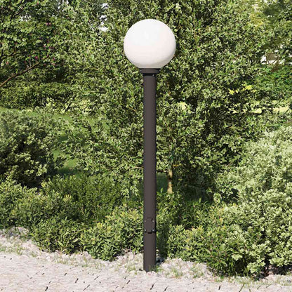 Lampada a paletto con presa di corrente 120 cm Nera IP44