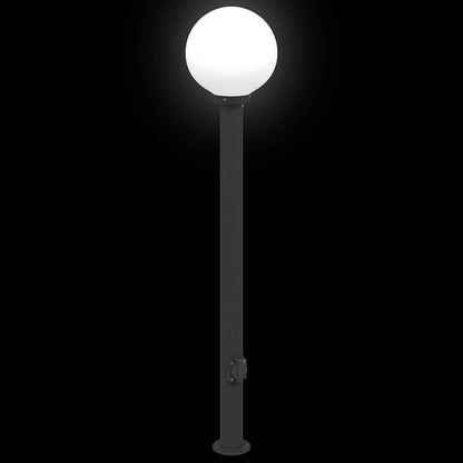 Lampada a paletto con presa di corrente 120 cm Nera IP44 | homemem39