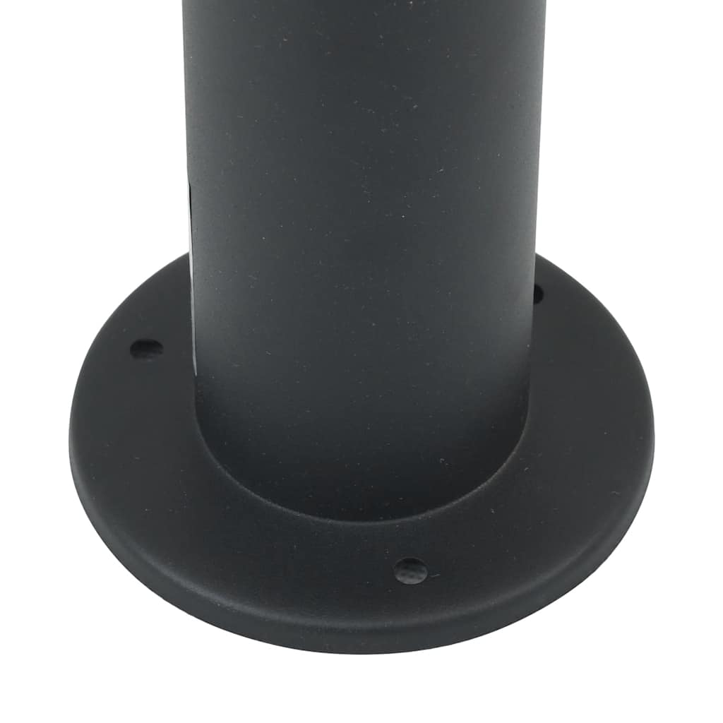 Lampada a paletto con sensore e presa 80 cm Nera IP44 | homemem39