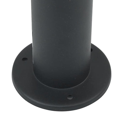 Lampada a paletto con sensore e presa 80 cm Nera IP44 | homemem39