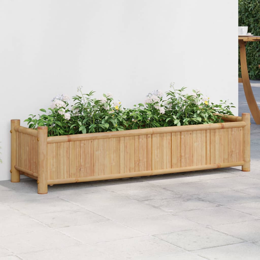 Fioriera 100x30x25 cm in Bambù | homemem39