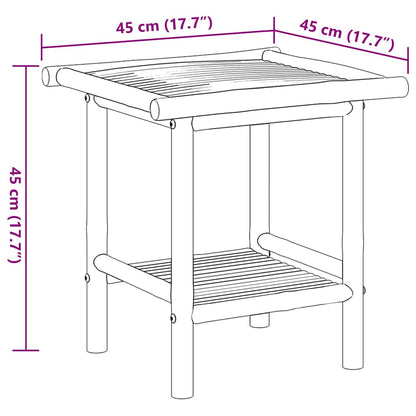 Tavolino da Salotto 45x45x45 cm in Bambù | homemem39