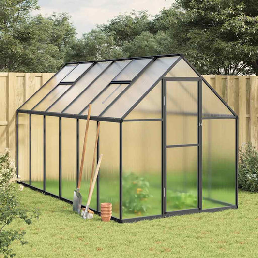 Telaio Serra con Base Antracite 334x169x195 cm in Alluminio - homemem39