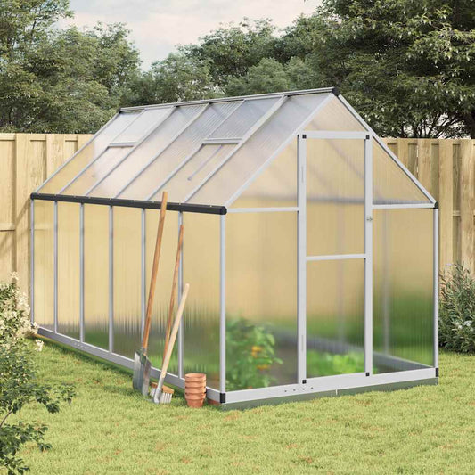 Telaio Serra con Base Argento 334x169x202 cm in Alluminio - homemem39