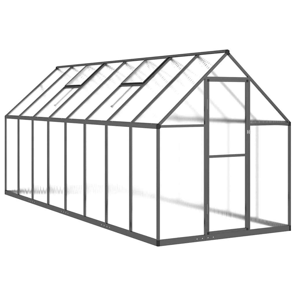 Telaio Serra con Base Antracite 445x169x195 cm in Alluminio - homemem39