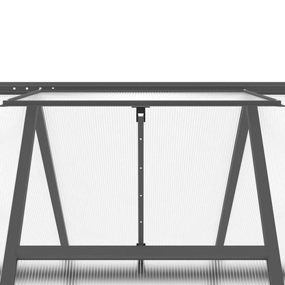 Telaio Serra con Base Antracite 445x169x195 cm in Alluminio - homemem39